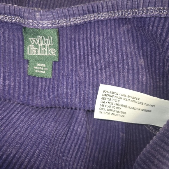 Wild Fable Purple Ribbed Knit Top - Picture 3 of 4